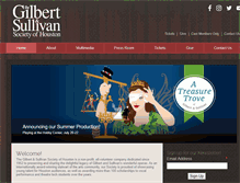 Tablet Screenshot of gilbertandsullivan.org